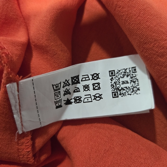 🐢 ZARA Blood Orange Halter Jumpsuit Size Large - Picture 6 of 11